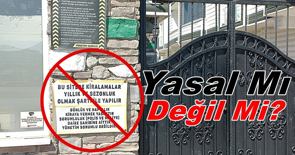 “YASAK!” Site Yönetimleri Uyarı Tabelası Asarak Aşıyorlar
