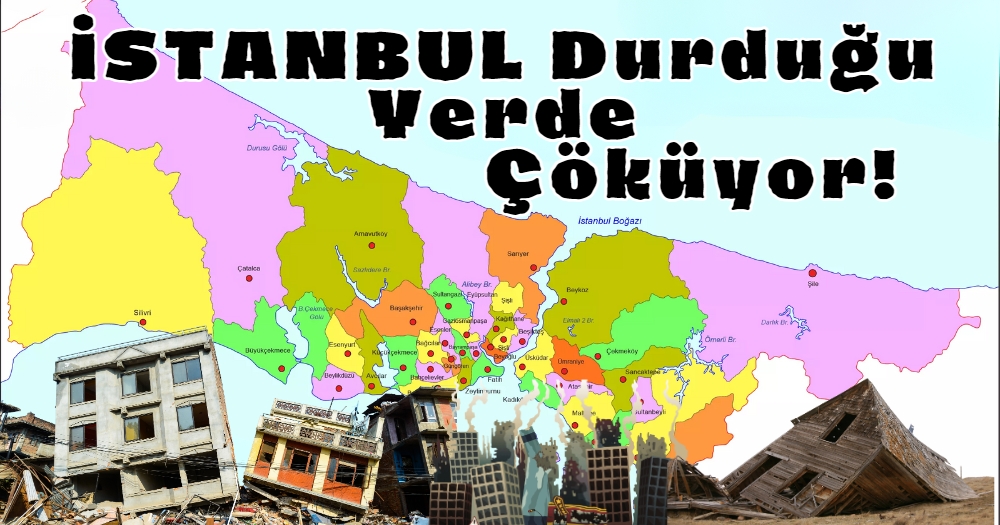 İstanbul Durduğu Yerde Çöküyor! Bir Bina Daha Yıkıldı…