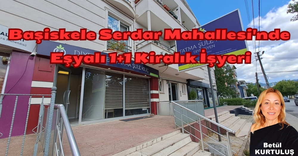 Başiskele Serdar Mahallesi’nde Eşyalı 1+1 Kiralık İşyeri