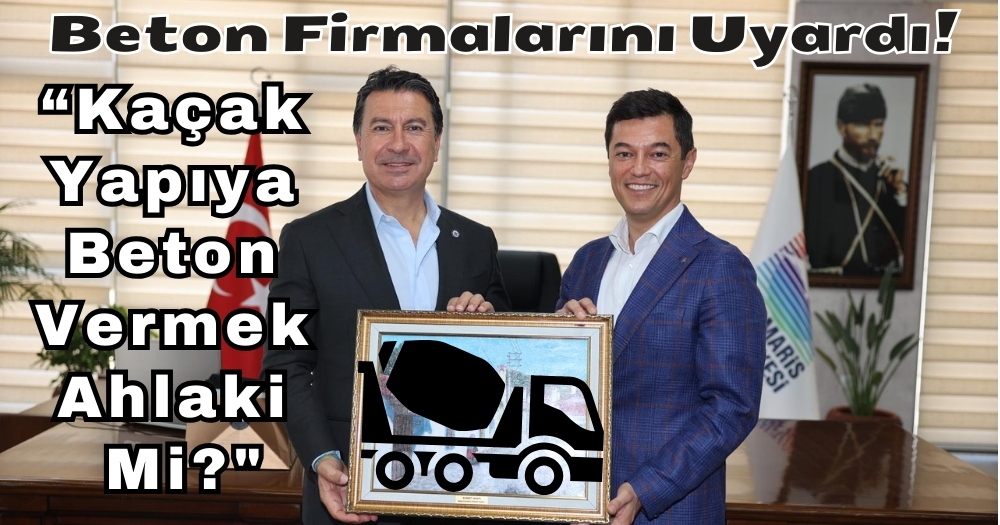 Arastan Sert Uyarı! “Kaçak Yapıya Beton Vermek Ahlaki Mi?”