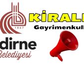 Edirne Belediyesi’nden Kiralık Dükkan ve İşyerleri